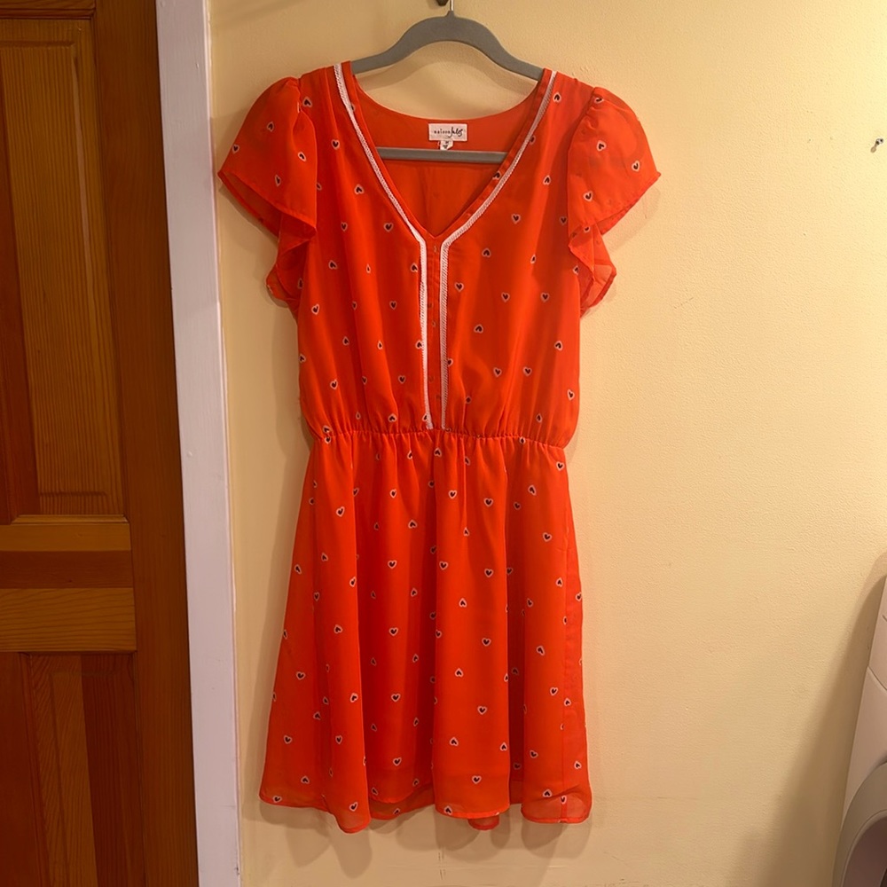 Maison Jules Mini heart Patterned Dress